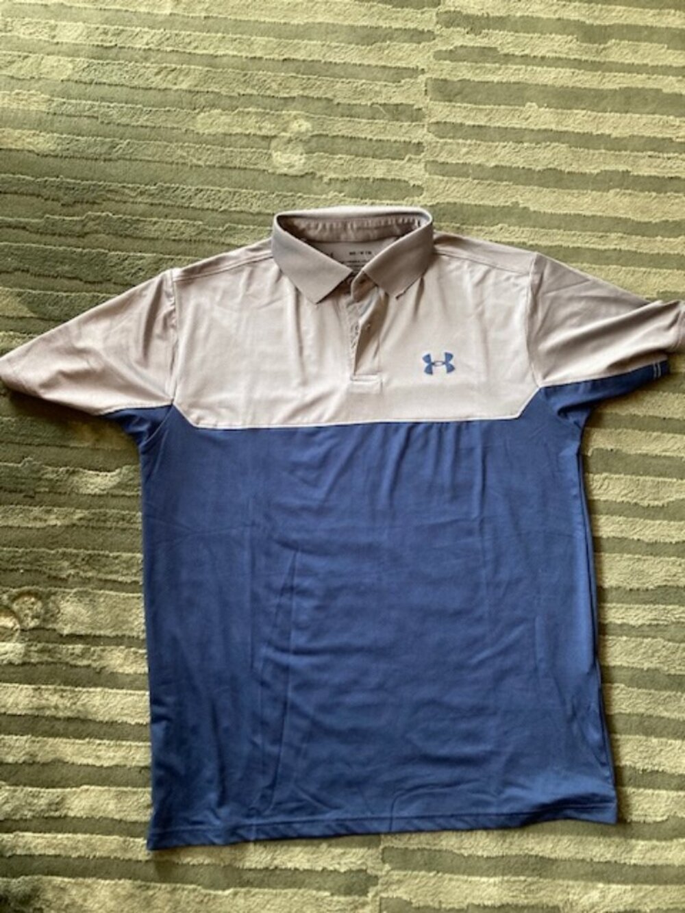 Under Armour Performance Polo Blue and Gray